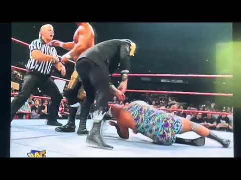 Father & Son Spike Piledriver by Jerry & Brian Lawler on Eric Shelley after  Christopher Beats Him