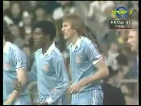 Retro Football Match Tottenham vs Manchester City FA Cup 1981 FINAL