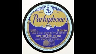 Louis Armstrong &amp; His Hot Five &quot;Sugar Foot Strut&quot; Okeh 8609 recorded 1928