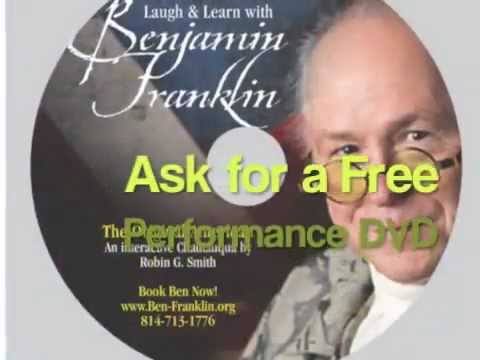 Promotional video thumbnail 2 for Benjamin Franklin - LIVE!