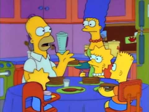 Homer Simpson hört Wortschatzerweiterungskassetten