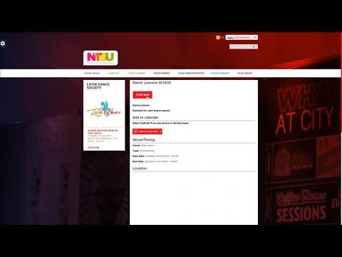 NTSU How to sign up for an event