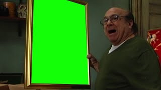 Frank Reynolds "I do not like this painting, its smug aura mocks me" green screen