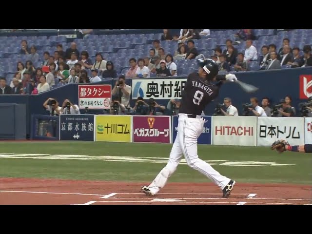 【1回表】先制の一発!! ホークス・柳田 特大の5号ソロHR !! 2017/5/17 Bs-H