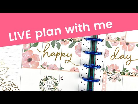 LIVE plan with me in The Happy Planner