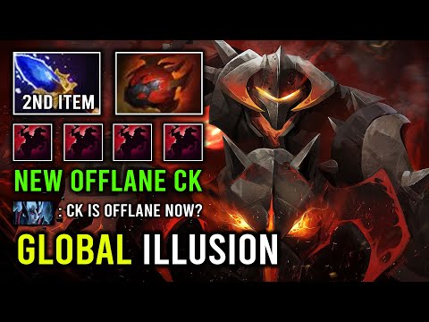 How to Offlane Chaos Knight in 7.34d with Global Illusion Hyper Offlane Carry Crit Army Dota 2
