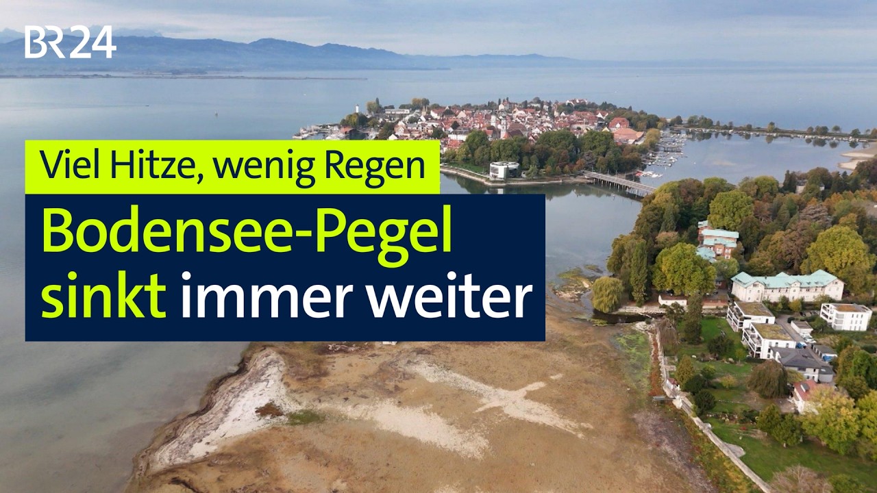 Zu viel Hitze, zu wenig Regen: Bodensee-Pegel sinkt weiter | BR24