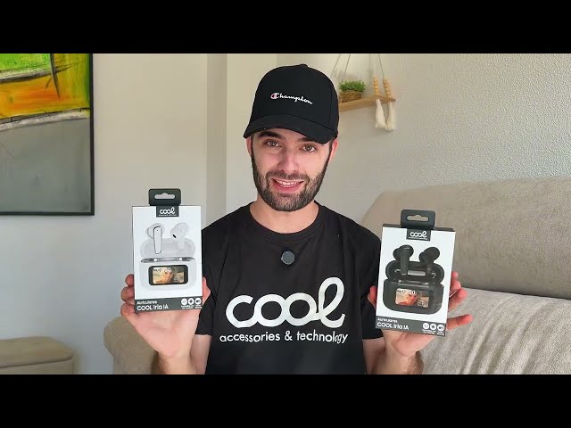 Auriculaires Cool Iria sans fil Bluetooth avec Réduction de Bruit, IA, Traduction, noirs video