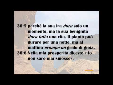 Salmo 30 (L’ira di Dio dura un momento; la sua benignità dura in eterno).