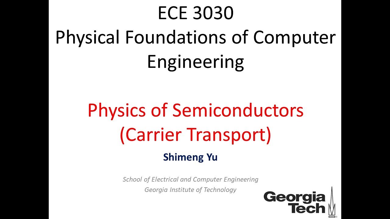 Lecture6 Carrier transport part1