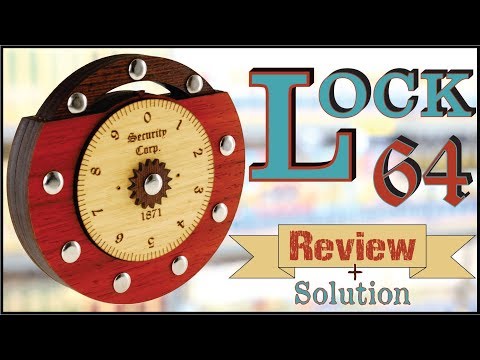 LOCK 64 - Review and Solution - Siebenstein-Spiele Wood Puzzles