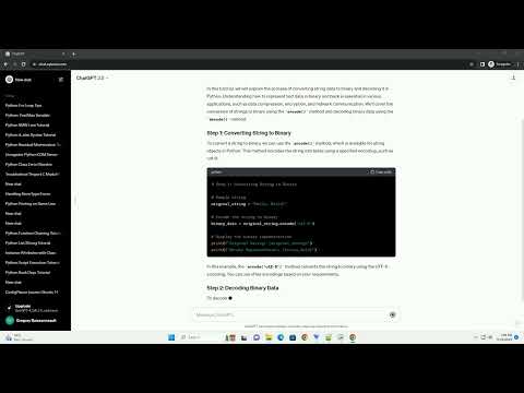 Converting String Data To Binary And Decoding It In Python