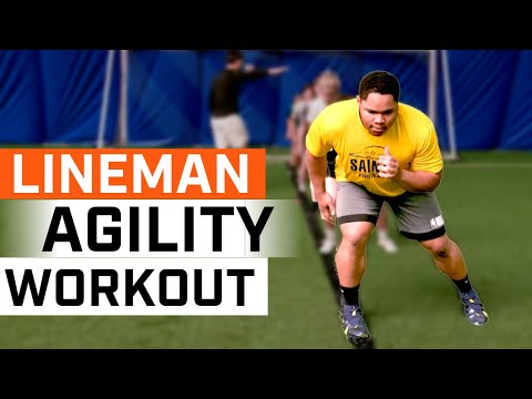 Football Speed & Agility Workout | Defensive Lineman Agility Training
