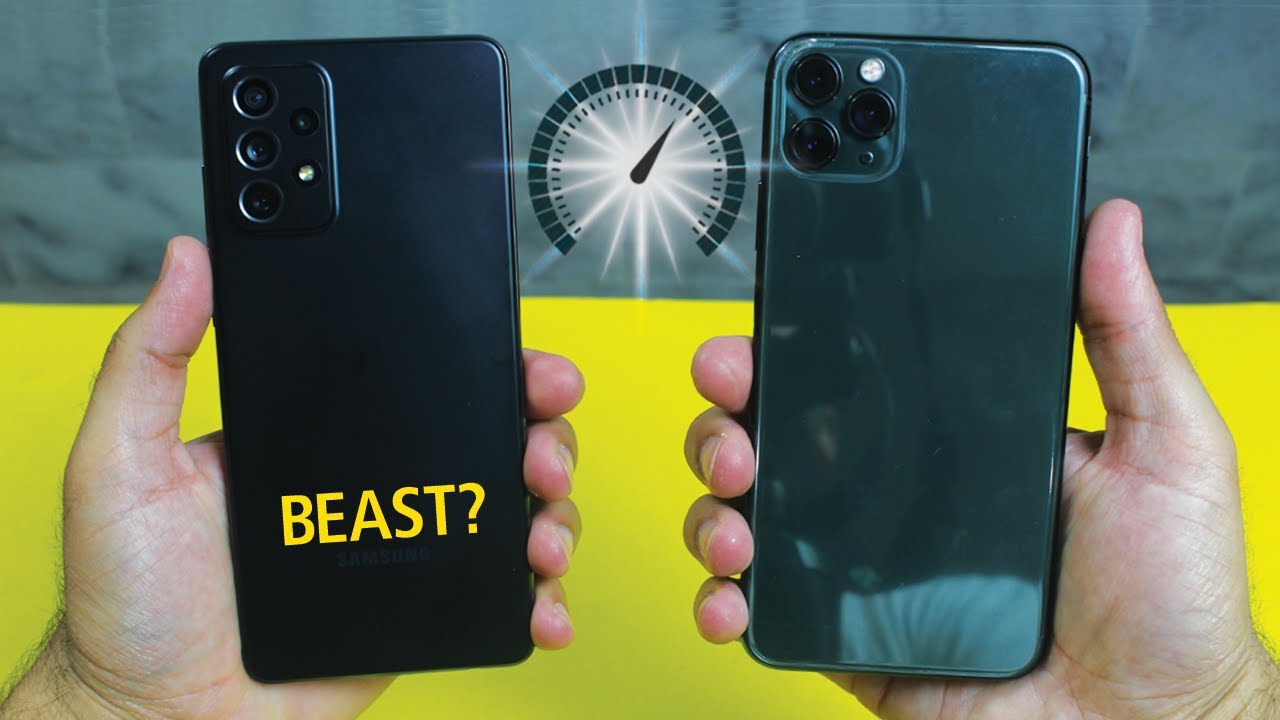 Samsung Galaxy A72 vs iPhone 11 Pro Max - SPEED TEST⚡