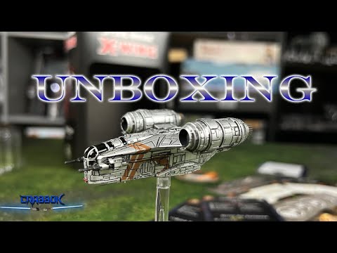 Razor Crest!  Unboxing The Razor Crest Expansion for Star Wars X-Wing Miniatures Game!