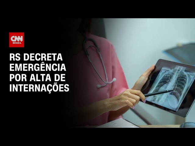 RS decreta emergência por aumento de internações por doenças respiratórias | LIVE CNN