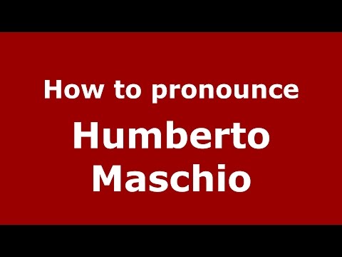How to pronounce Humberto Maschio (Spanish/Argentina) - PronounceNames.com