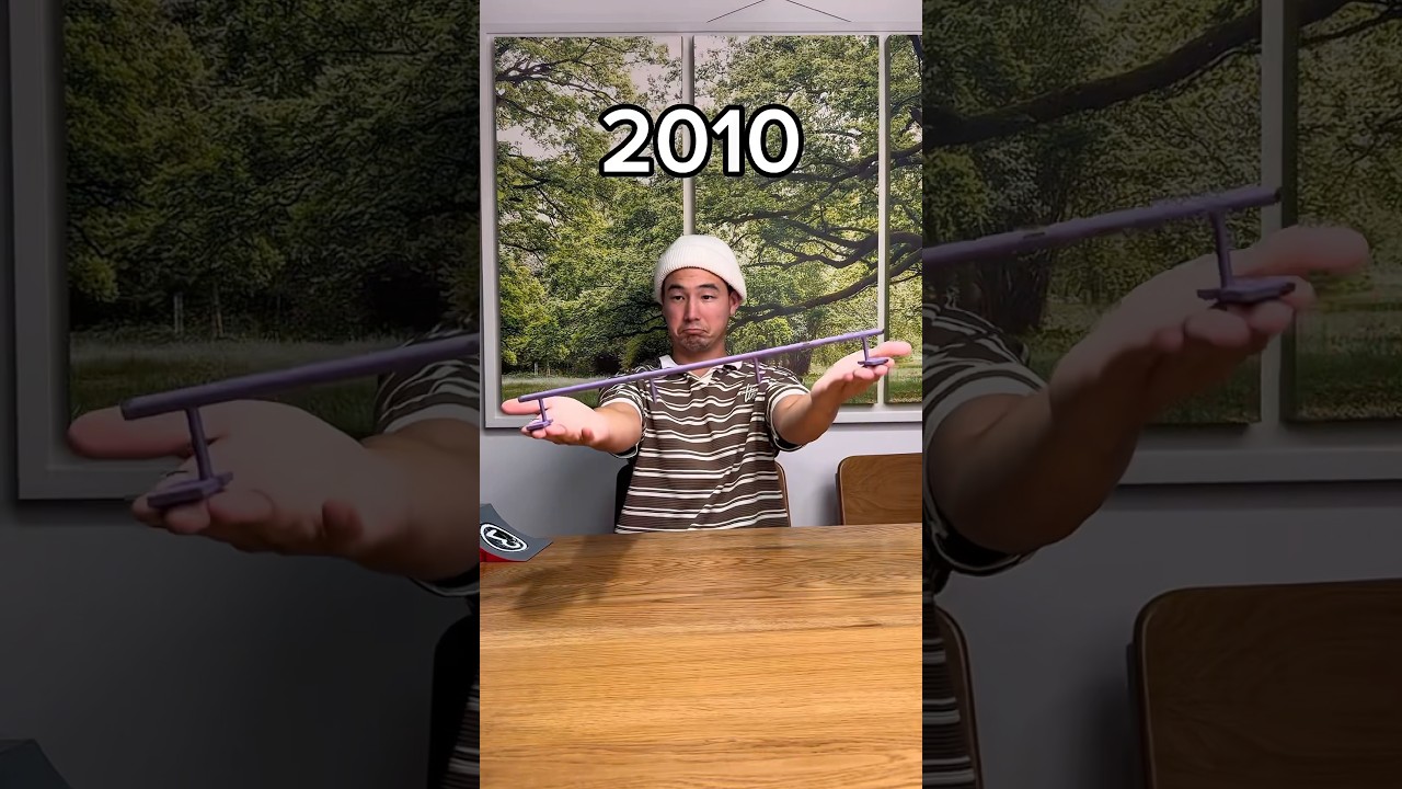 Then VS Now: Skateparks 😳 #fingerboard #techdeck #funnyshorts