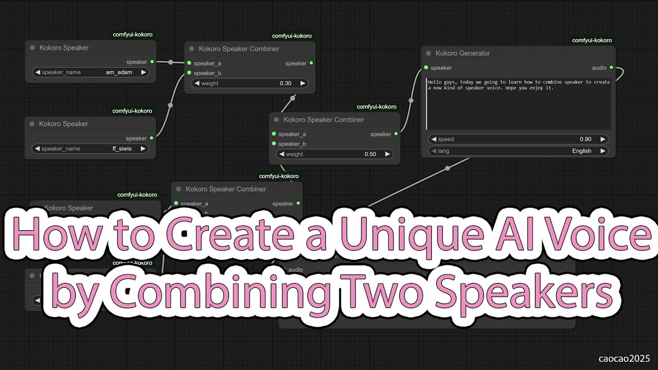 Blend AI Voices! Create a NEW Custom Voice in ComfyUI (ComfyUI Kokoro)