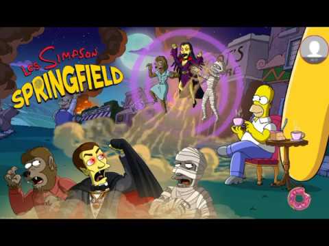 Los Simpson Springfield.   "Evento de Halloween 2018".    Casita del terror 24