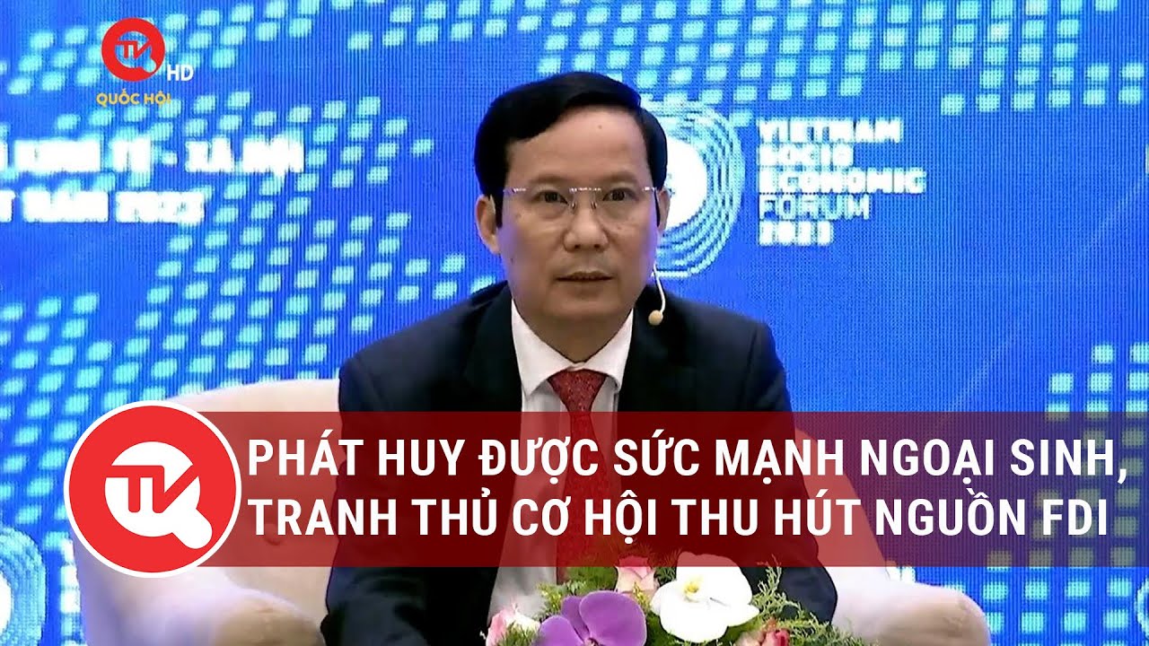 Phát huy được sức mạnh ngoại sinh, tranh thủ cơ hội để thu hút nguồn lực FDI