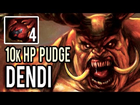 Dendi is BACK! Insane 10k HP Pudge with 4 Heart of Tarrasque Patch 7.00 Dota 2