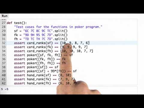 Testing Card Rank Solution Design of Computer Programs