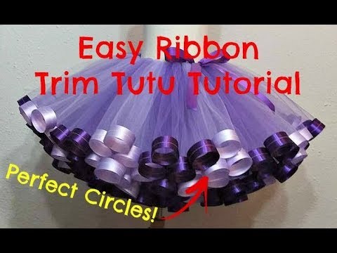 HOW TO: Make a Ribbon Trim Tutu with Perfect Circles by Just Add A Bow