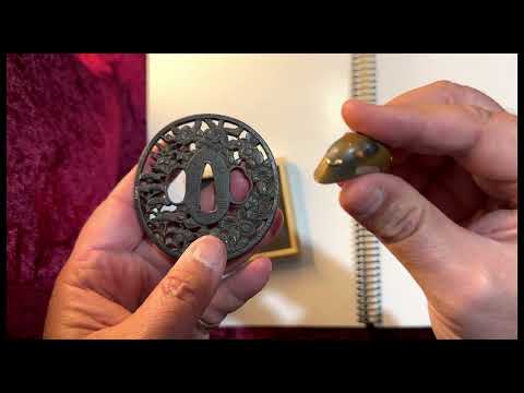 'Choshu No (Ju) Hagi Kaneko Yukinaka' (長州萩住金衛幸仲作)  #tsuba #nihonto #japanesesword #sword #antique