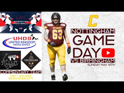 Nottingham Caesars Vs Birmingham Bulls BAFA NFC1 South