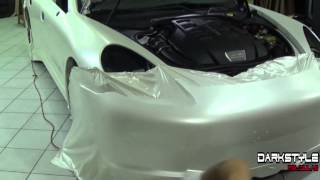 preview picture of video 'Porsche Panamera Car Wrap Satin white pearl by# Darkstyle Peliculas'