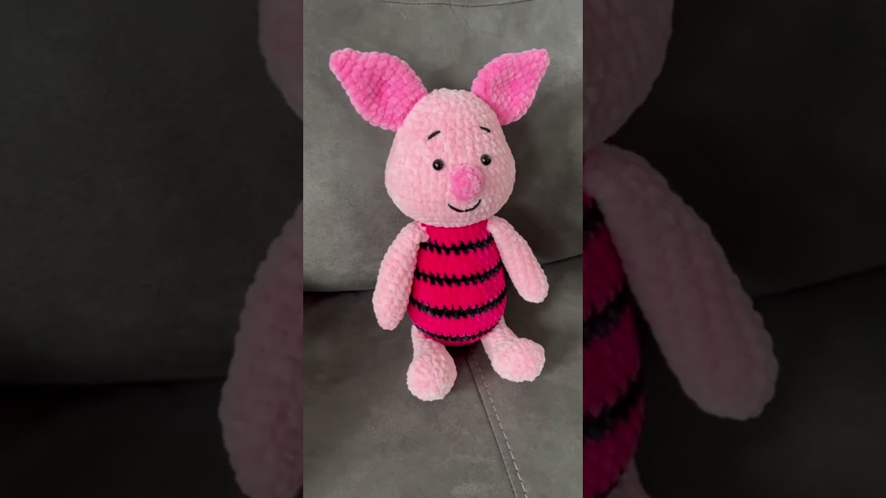 Piglet | Winnie The Pooh | Disney | Piglet Plushie | Plushie | Plush | Amigurumi | Oh Dear | Crochet