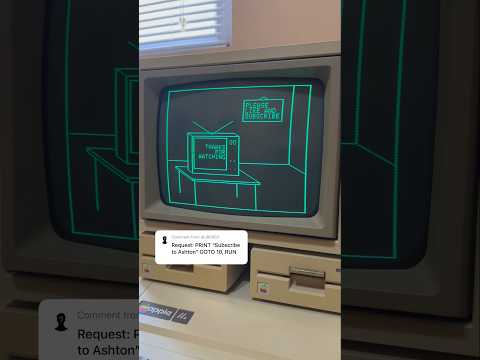 Customizing some code from the 1978 apple II integer BASIC program “Apple Vision!” #retrocomputing