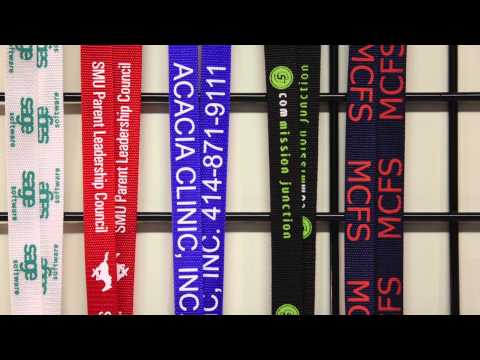 3/4 Nylon Web Lanyard - Double Bulldog Clip