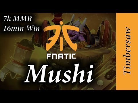 Fnatic Mushi Timbersaw MID 16min 7k MMR