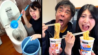 待ってました - 家族にトイレの水で作った料理を食べさせてみた【ドッキリ】母親の復讐