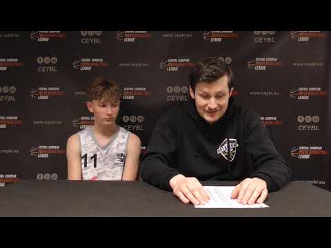 CEYBL U14 - Press conference, 25.3.2023, Válečníci Děčín - ADFORS Basket Litomyšl