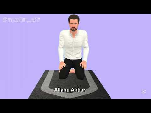 How to pray Dhuhr for men (beginners) - with Subtitle