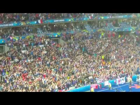FRANCE VS ISLAND 5 2 EURO 2016 France SCREAM all #ISL Viking
