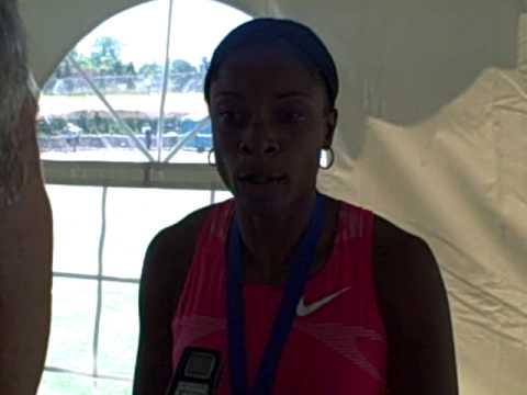 Hazel Clark After Winning Her Fifth USA Track and Field 800