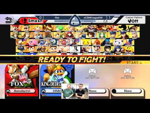Sm4sh@Mines 55 - Plat (Fox) Vs. eCSM|GragasION (King Dedede) - Winners Round 1
