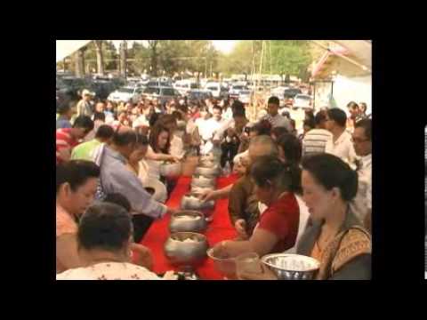 Laos New Year 2013 at Lao American Buddhist Center. (Part-1B of 5)