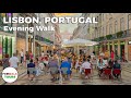 Lisbon Portugal Evening Walk 4K With Captions