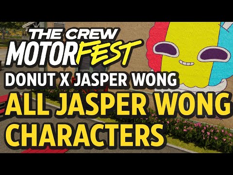 All Jasper Wong's Character Collectibles (Donut x Jasper Wong) - The Crew Motorfest