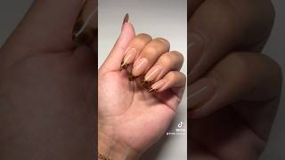 Tutorial 🍂 Tortoise shell nails! #tortoise #nails #fallnails #autumn #frenchtip #nailtutorial