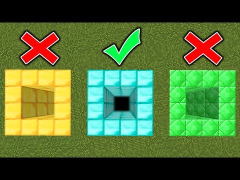 WÄHLE NICHT DAS FALSCHE LOCH IN MINECRAFT