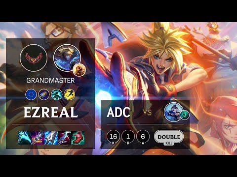 Ezreal ADC vs Ashe - EUW Grandmaster Patch 12.4