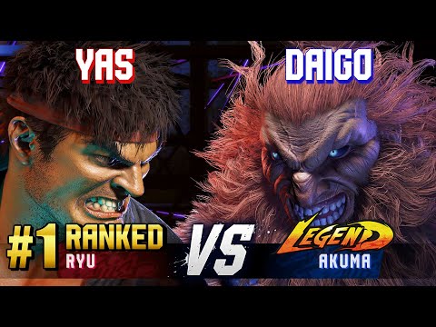 SF6 ▰ YAS (#1 Ranked Ryu) vs DAIGO (Akuma) ▰ High Level Gameplay