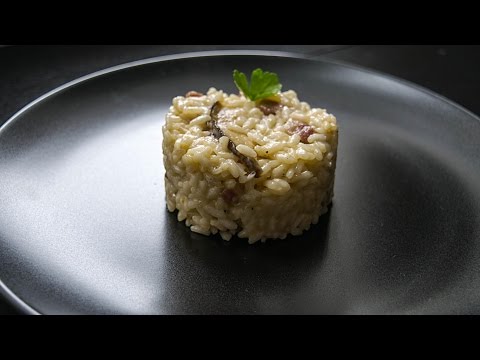Risotto con funghi porcini e pancetta - con il Moulinex Cuisine Companion