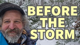 Solo Winter backpacking trip in the snow 